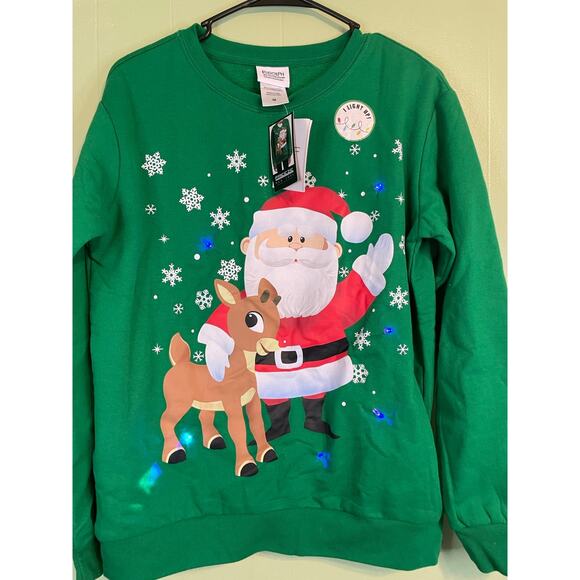 Rudolph Light up Christmas sweater 0642 - Picture 6 of 8